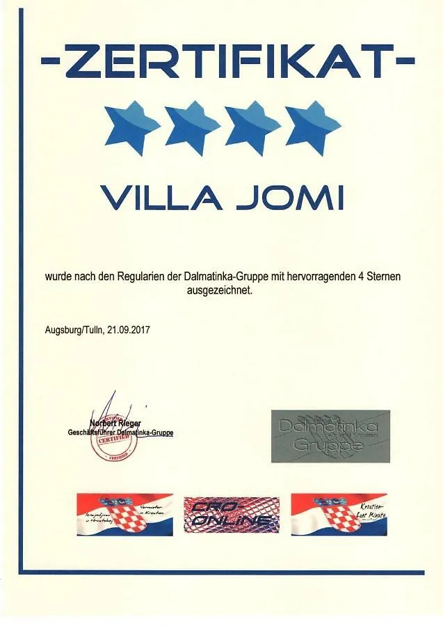 Villa Jomi Tar-Vabriga